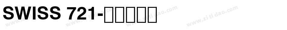 SWISS 721字体转换